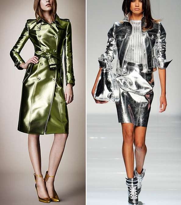 معاطف بموضة الميتاليك لشتاء 2013