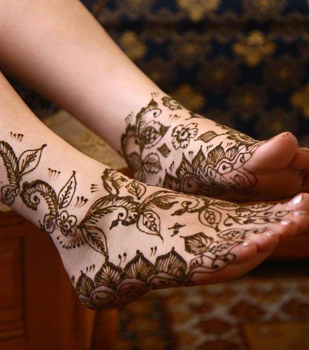 نقش حناء اماراتي للعرايس بالصور