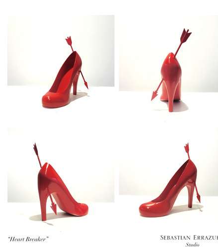 من موديلات الأحذية الغريبة في العالم، الحذاء الأحمر من توقيع Sebastian Errazuriz