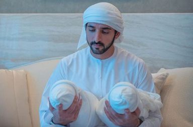 الشيخ حمدان بن محمد بن راشد آل مكتوم يرزق بتوأم
