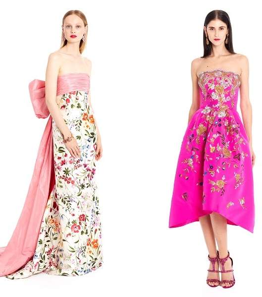 فساتين سهرة من تصميم Oscar de la Renta 