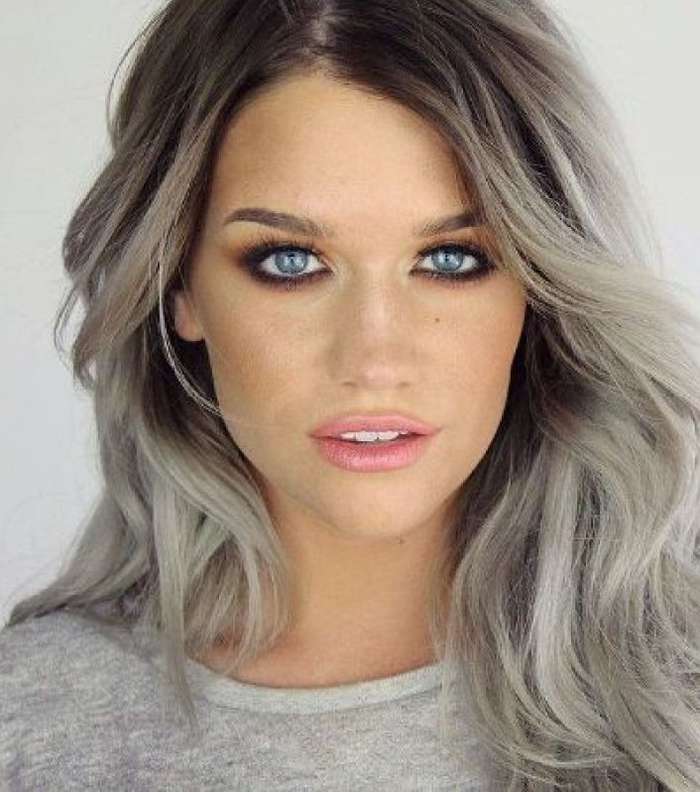 صور لون شعر اشقر رمادي مميز