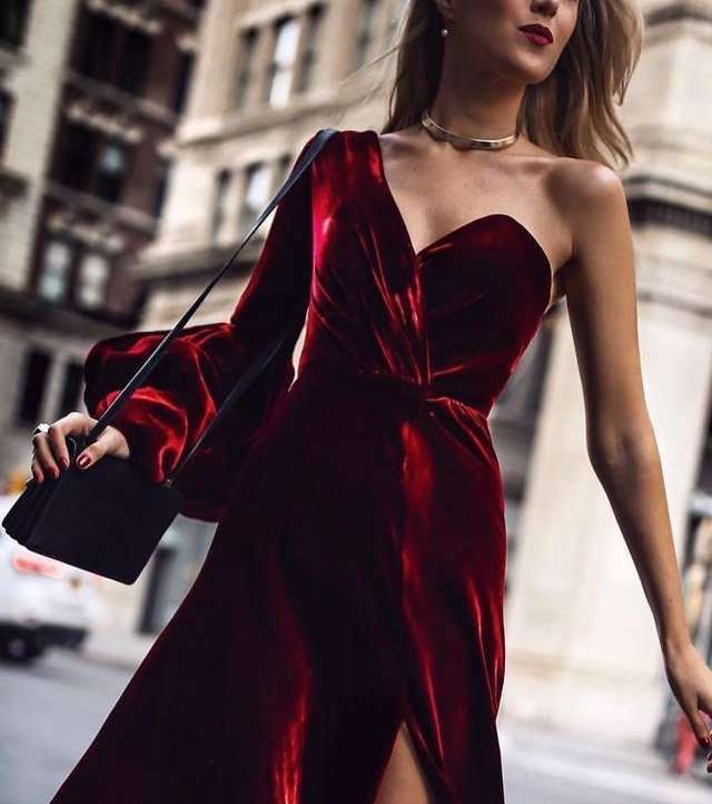 صور اروع فساتين قطيفة 2018