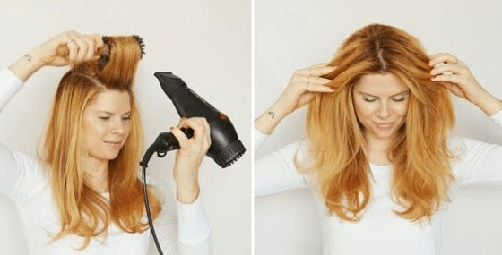 طريقة استشوار الشعر |  كيفية تصفيف الشعر بالخطوات 