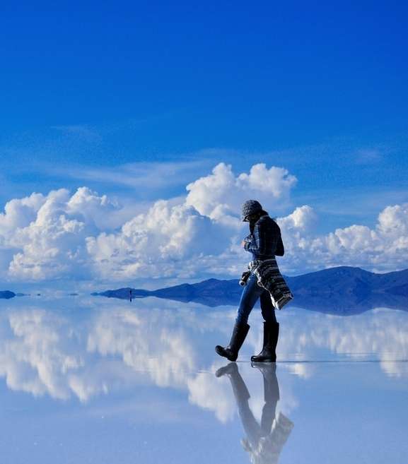 Salar De Uyuni في جنوب غرب بوليفيا