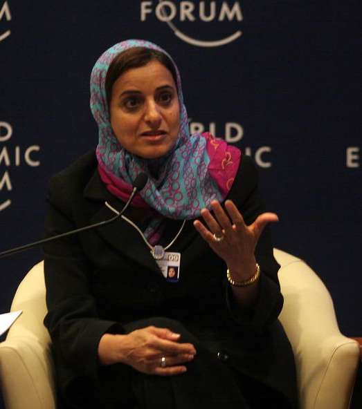 المرتبة الأولى: الوزيرة الإماراتية لبنى القاسمي 