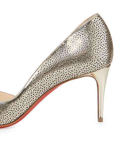 حذاء الـ Kitten Heels الميتاليكي من كريستيان لوبوتان لما قبل خريف 2016