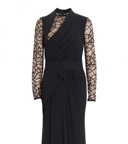 فستان أسود كلاسيكي من تصميم إيلي صعب