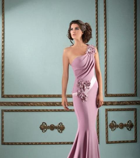 موضة فساتين السهرة 2014