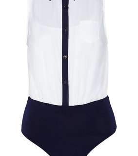 اختاري الـ Bodysuit على شكل قميص رسمي