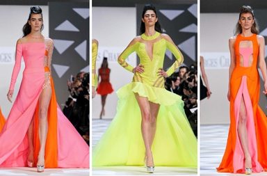 إليكِ أجمل الفساتين من مجموعة جورج حبيقة لربيع 2013
