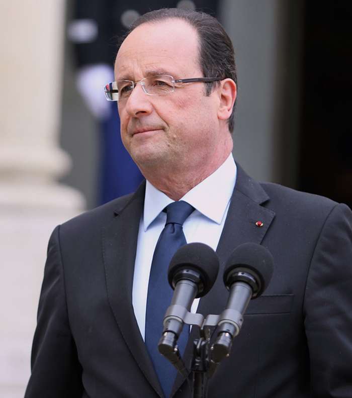 رئيس فرنسا فرانسوا هولاند