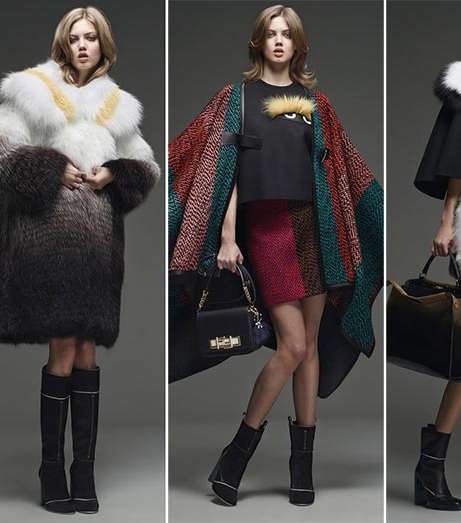 تالقي هذا الموسم بازياء فندي من مجموعة Pre Fall 2015