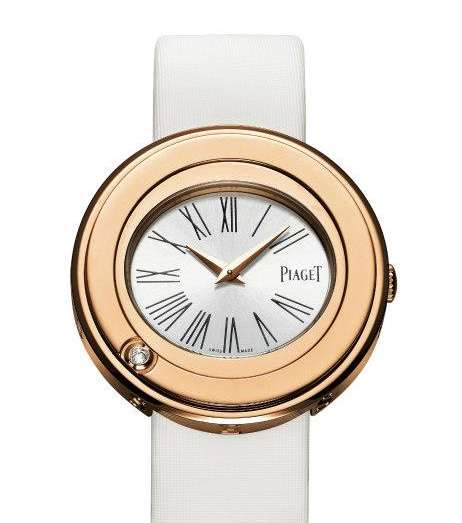 ساعة سويسرية بالذهب الوردي من بياجيه
