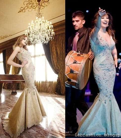 نجوى كرم تختار فستان بقصّة الحورية من مجموعة طوني يعقوب