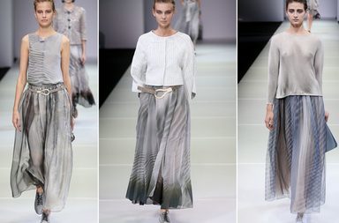 بالصور، إكتشفي تصاميم Giorgio Armani لصيف 2015