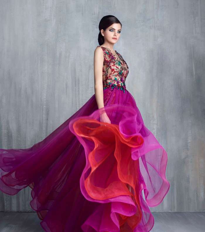 صور اجمل موديلات فساتين سهره عربيه