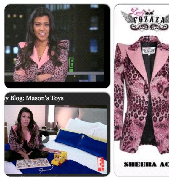 كورتني كارداشيان ترتدي سترات ليدي فوزازا