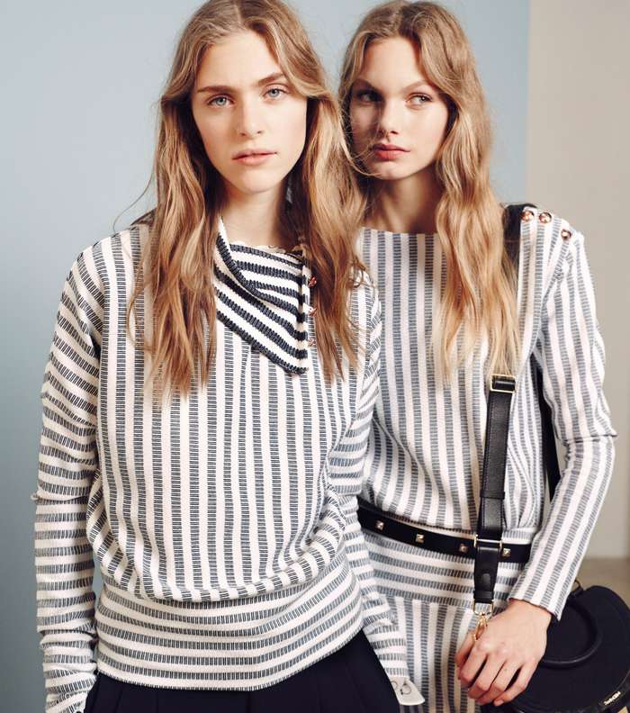 تالقي في شتاء 2015 بموضة القماش المقلم من See by Chloe