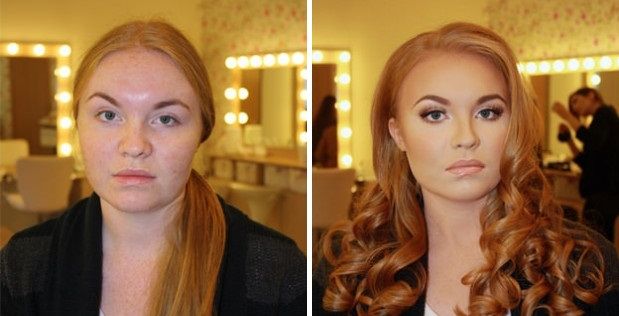 صور صادمة ومذهلة قبل وبعد المكياج