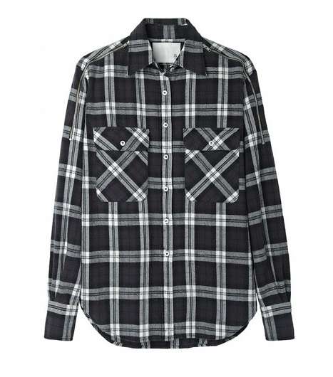اعتمدي موضة الـ Plaid واختاري القميص المقطّع على طريقة أودري هابورن