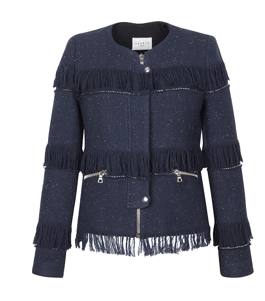 سترة مميّزة التصميم من مجموعة Sandro الحديثة