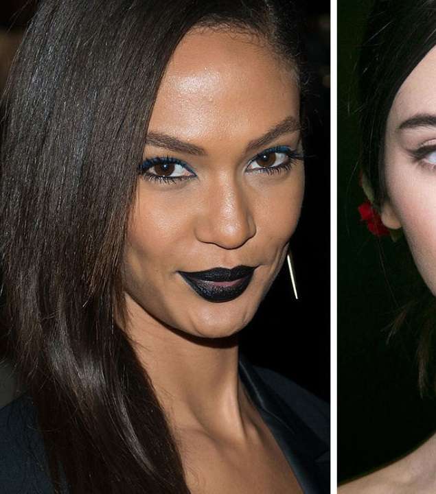 أحمر الشفاه الأسود إلى الزوال