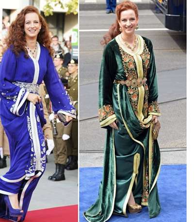 بالصور، اجمل موديلات قفاطين ارتدتها الأميرة لالا سلمى
