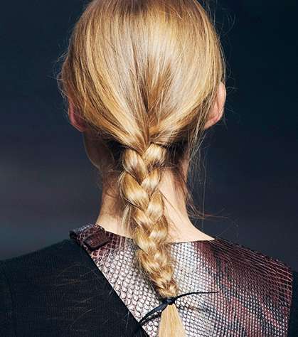 الضفيرة الكلاسيكيّة مع Lanvin 