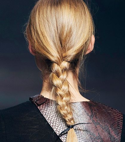 الضفيرة الكلاسيكيّة مع Lanvin 