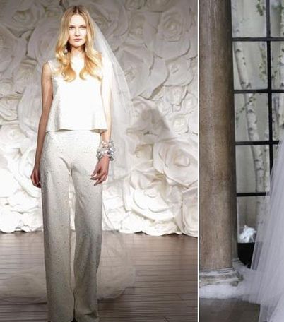 صور اجمل صيحات فساتين العرايس لخريف 2015 