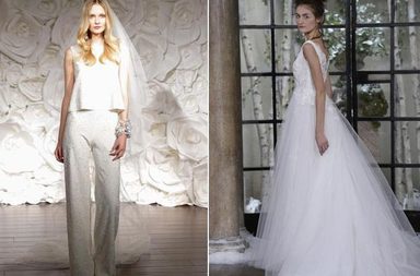 صور اجمل صيحات فساتين العرايس لخريف 2015 