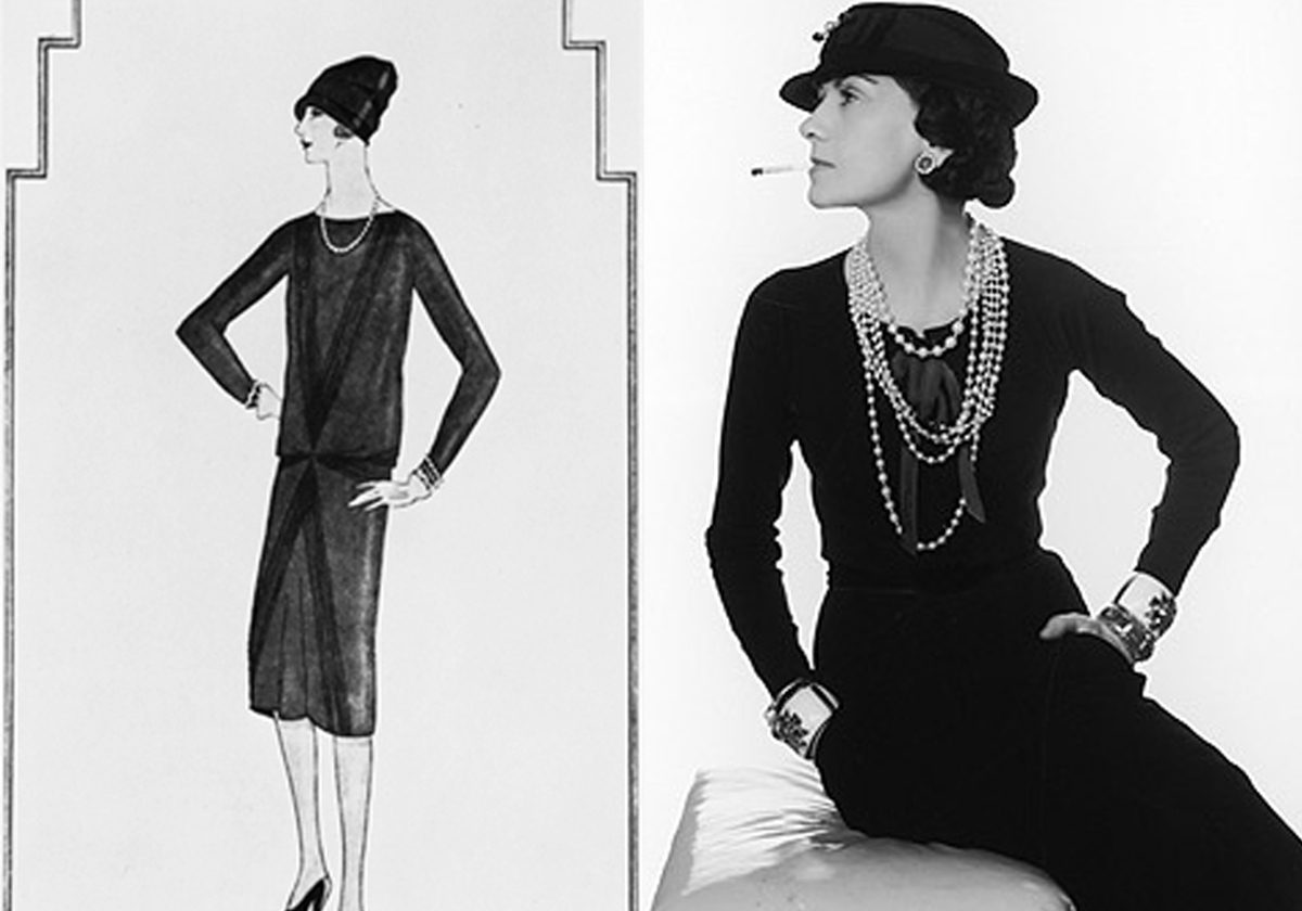 Coco Chanel وأول فستان أسود من تصميمها