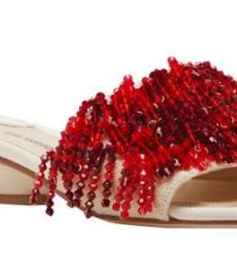 حذاء مسطح مزين بالشراريب الملونة من Rosie assoulin لصيف 2017