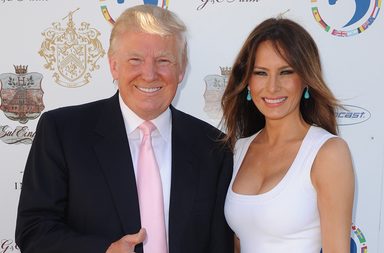 الرئيس الأميركي دونالد ترامب وزوجته