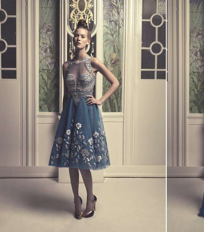 من مجموعة داني أطرش لشتاء 2014، إليكِ أجمل الفساتين الراقية