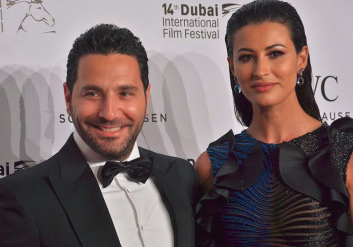 ريم السعيدي وزوجها في مهرجان دبي السينمائي 2017