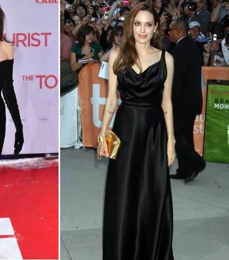أجمل الفساتين السوداء تختاريها أنجيلينا جولي