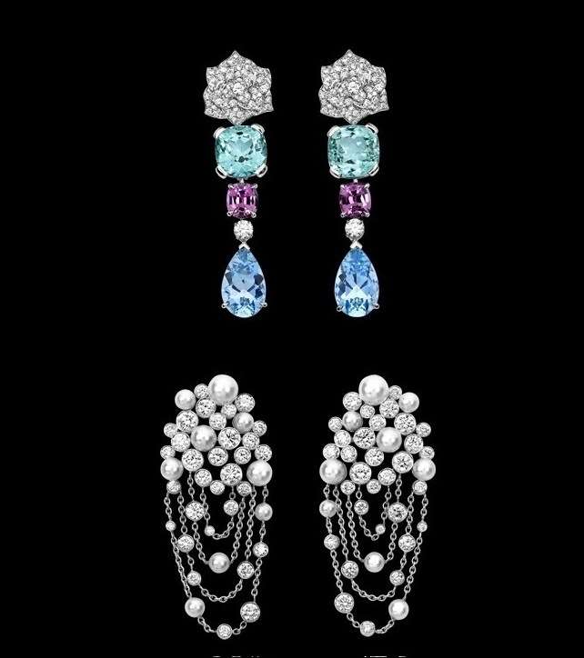 الأقراط الملونّة من Piaget تناسب ضفيرة أماندا سيفريد 