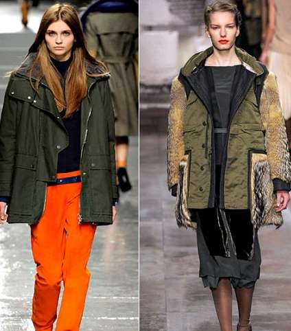 سترات الـ Parka موضة في شتاء 2012