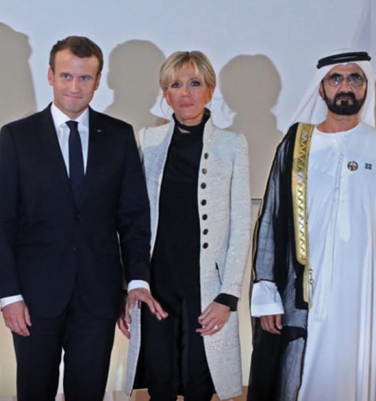 الرئيس الفرنسي وعقليته في أبو ظبي