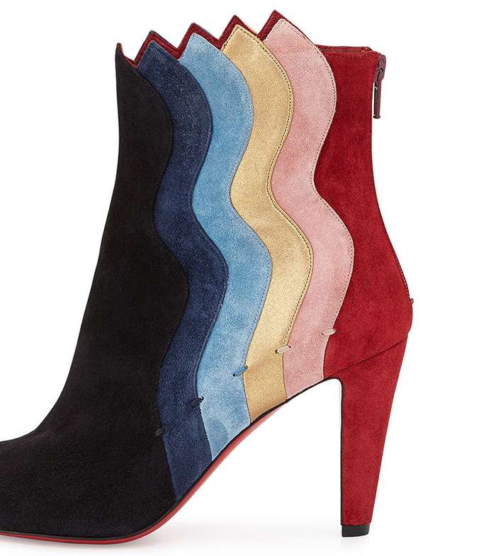 حذاء الكاحل الملون بموضة الـ Color Blocks من كريستيان لوبوتان من مجموعة ما قبل خريف 2016