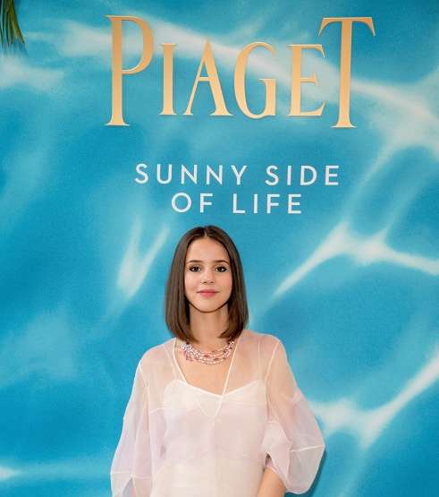 المغنية الفرنسية Marina Kaye خلال حدث إطلاق مجموعة مجوهرات Piaget الجديدة