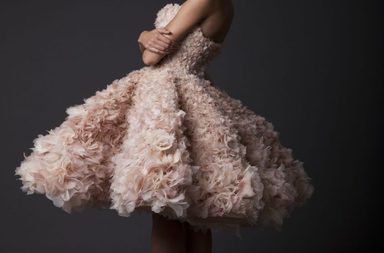 صور اجمل فساتين سهرة قصيرة ناعمة