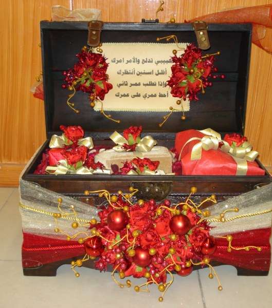 صور اجمل صناديق هدايا للعروس