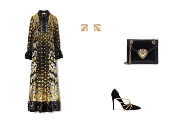 اللوك الأول بالقفطان الفخم