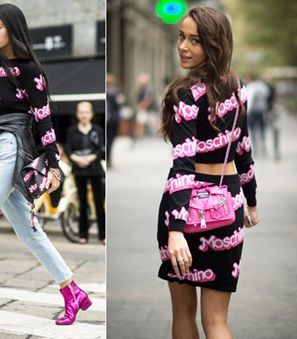 أزياء موسكينو من مجموعة الباربي تسيطر على شوارع الموضة