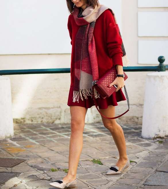 من القطع  التي تناسب موسم الربيع، الفستان الصوفي الناعم الفضفاض