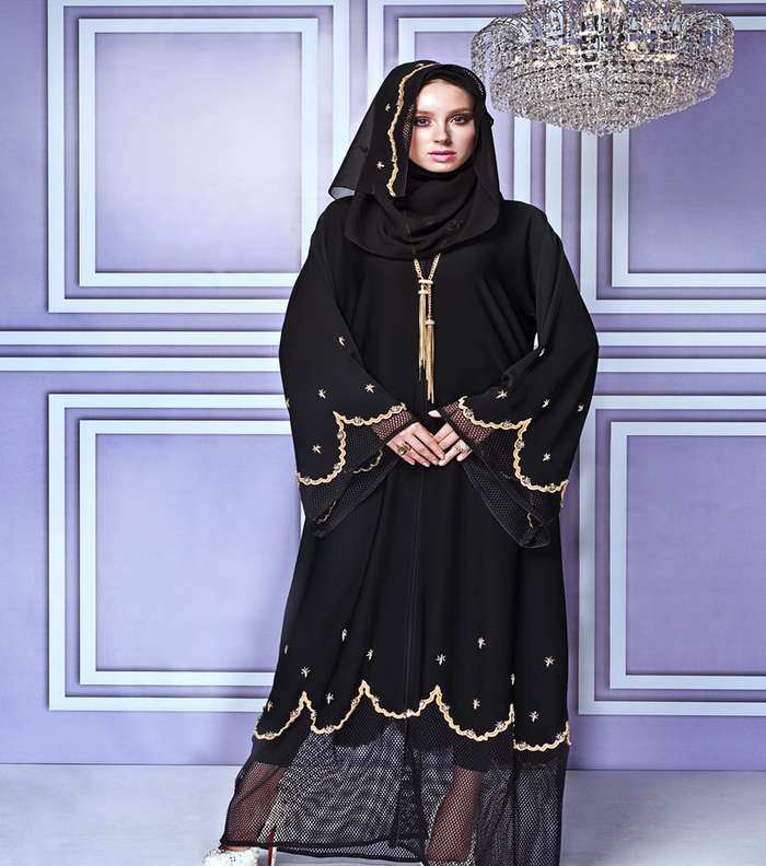 صور اجمل عبايات خليجية سوداء