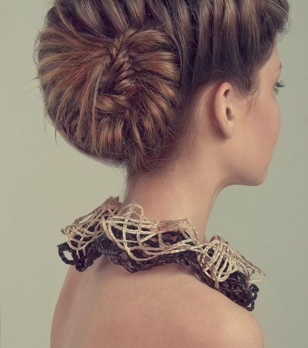 الضفيرة بتسريحة مرفوعة وجديدة!